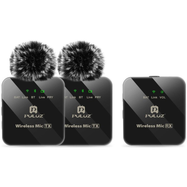 Фото - Мікрофон для смартфона Puluz 2 TX + 1 RX Black (PU3154B)