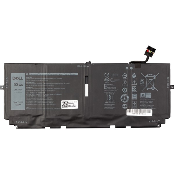 Фото - Аккумулятор для ноутбука Dell XPS 13 9300 (722KK) 7.6V 6500mAh (original) (NB441983)