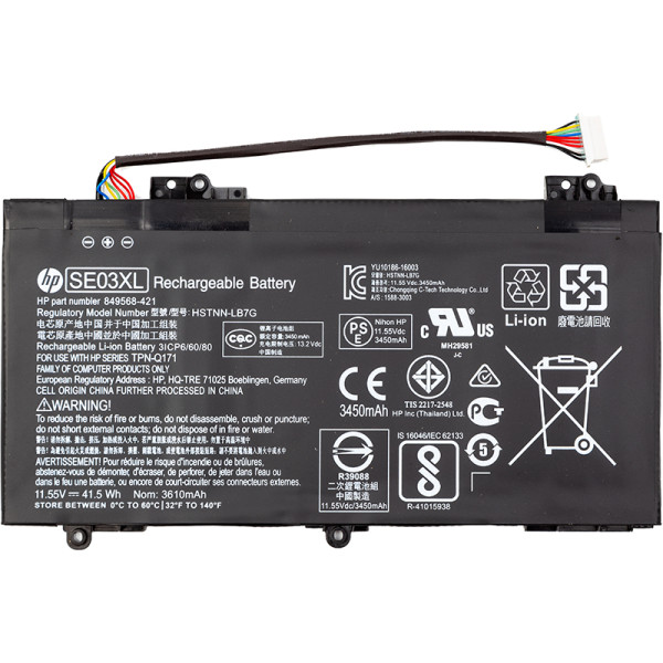 Фото - Акумулятор для ноутбука HP Pavilion 14-al000 (SE03XL) 11.55V 3450mAh (original) (NB462001)