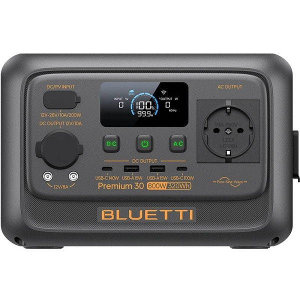 Фото - Зарядна станція універсальна Bluetti Premium 30 V2 (600W, 320Wh)