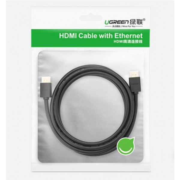 Фото - Кабель HDMI UGREEN HDMI M - M, 5.0 м, V2.0 Cafule 4K, HD104 Black (10109)