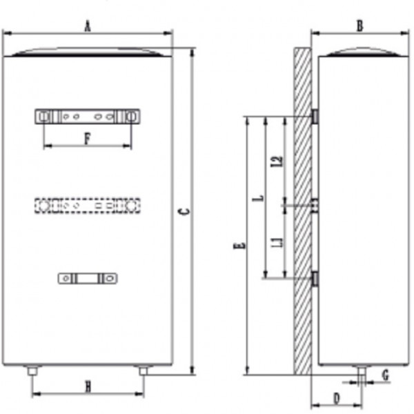 Фото - Водонагрівач OCEAN Flat RZB50M ET+WT BASIC