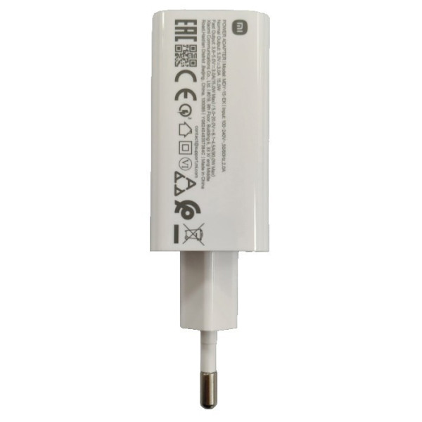 Фото - Сетевое зарядное устройство Xiaomi 90W HyperCharge Combo (Type-A) (BHR07ZBEU) White + кабель USB-C