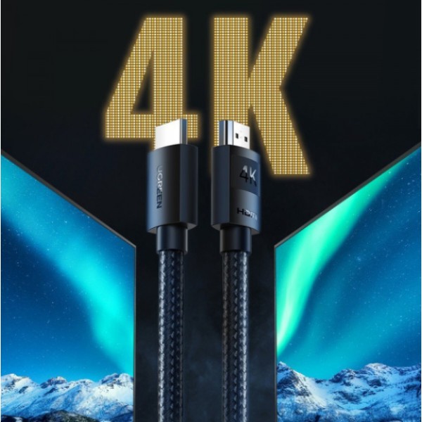 Фото - Кабель HDMI UGREEN HDMI M - M, 3.0 м, V2.0 Cafule 4K HD119 (40102)