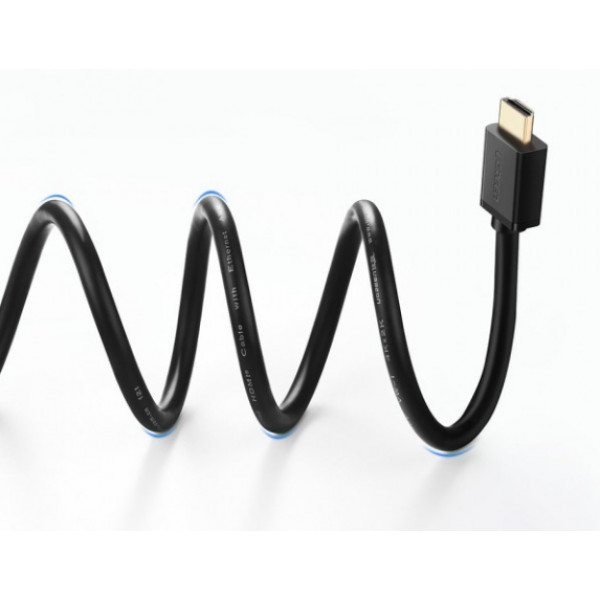 Фото - Кабель HDMI UGREEN HDMI M - M, 5.0 м, V2.0 Cafule 4K, HD104 Black (10109)