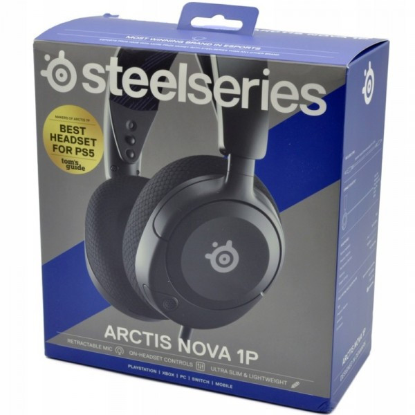 Фото - Гарнітура дротова ігрова SteelSeries Arctis Nova 1P Black (61611)