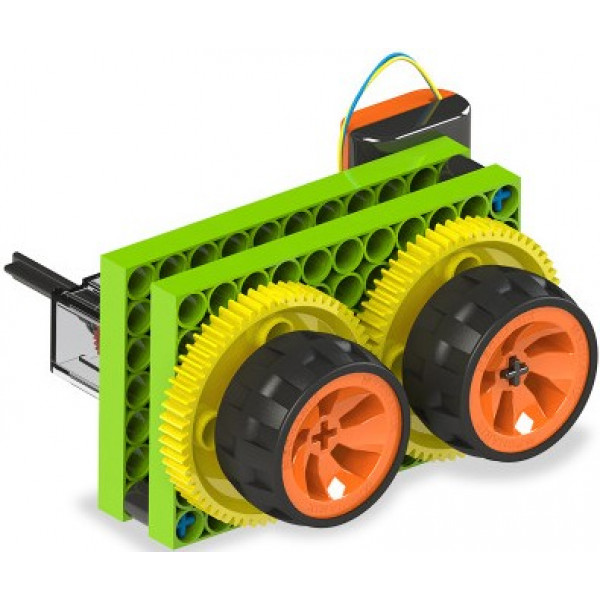 Фото - Електронний конструктор ZEPHYR "BLIX" Коробка передач (100 елм./10 моделей) з моторчиком (6009)