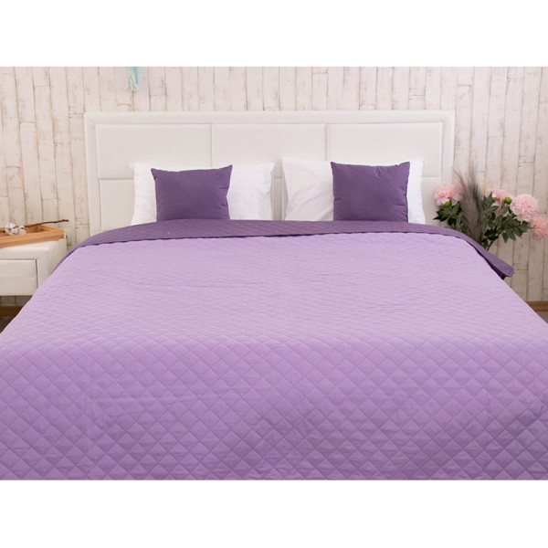 Фото - Покрывало двуспальное Руно 220х240 Violet сиренево-ежевичное (330.52У_Violet)