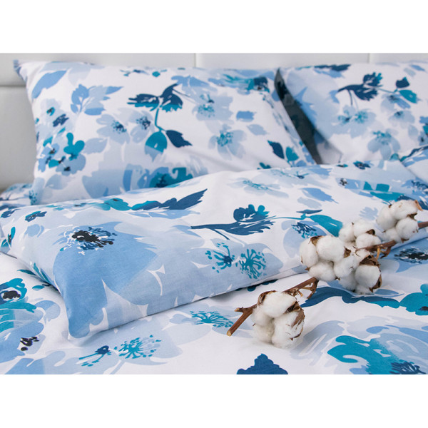 Фото - Комплект постільної білизни Руно Blue Flowers бязь (1.114_Blue Flowers)
