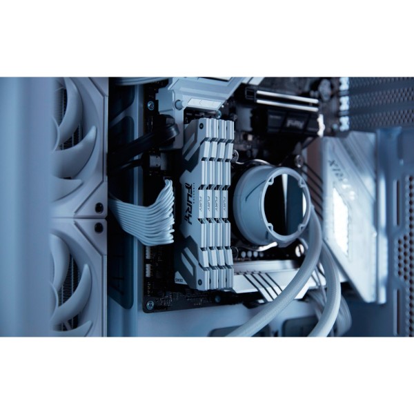 Фото - Пам'ять DDR Kingston Fury Renegade White DDR5 32GB/6400 (KF564C32RW-32)