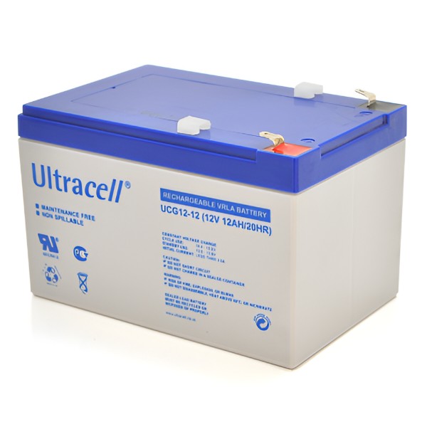 Фото - Аккумулятор для ИБП Ultracell UCG12-12 GEL 12V 12 Ah