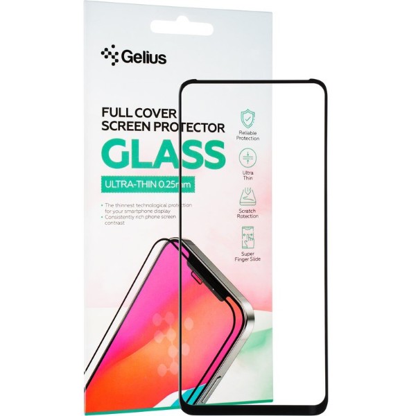 Фото - Захисне скло для смартфону Gelius Full Cover Ultra-Thin 0.25mm for Motorola G13/G23/G53 Black (92954)