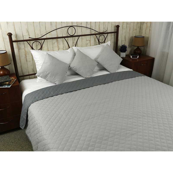 Фото - Покрывало двуспальное Руно 220х240 Grey светло серый+темно серый (330.52У_Grey)