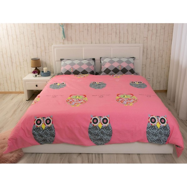 Фото - Комплект постільної білизни Руно Owl сатин (1.137К_Owl)