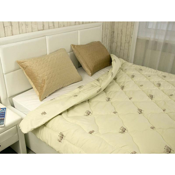 Фото - Ковдра зимова полуторна Руно 140х205 мікрофайбер вовна (321.52ПШУ_Sheep)