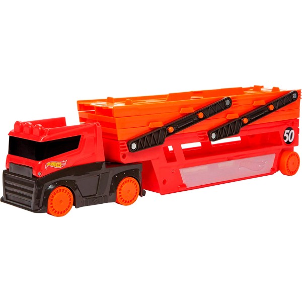 Фото - Далекобійники Hot Wheels Вантажівка-транспортер (GHR48)