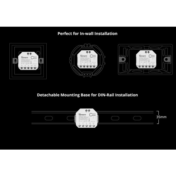 Фото - Релейний вимикач Sonoff Wi-Fi із подвійним реле (DUALR3-LITE)