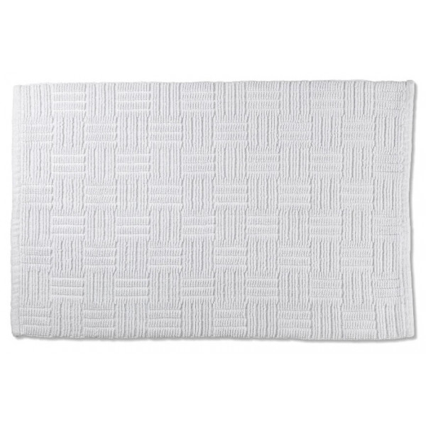 Фото - Килимок для ванної кімнати Kela Leana 100х60х0.5 см білий (23527)