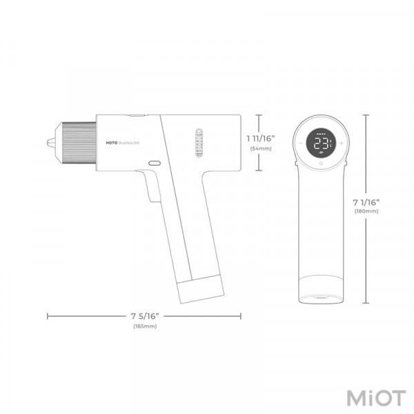 Фото - Дриль-шуруповерт Xiaomi HOTO 12V Brushless Drill Black (QWLDZ001)