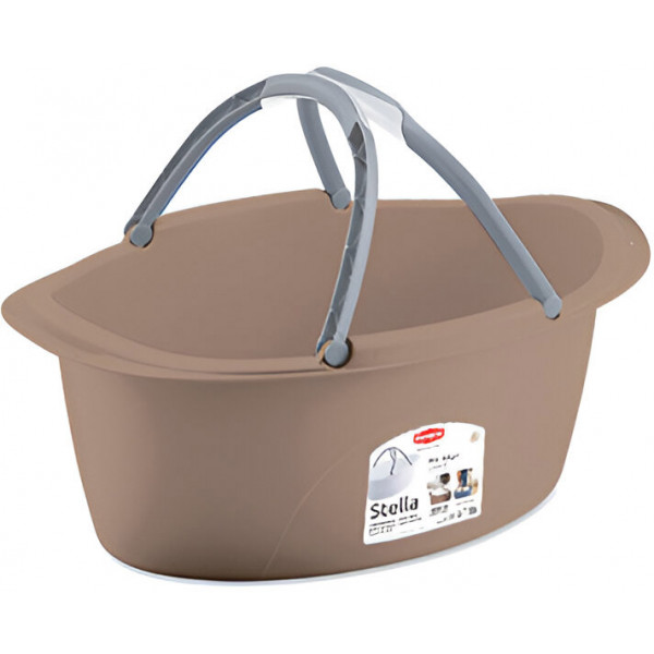 Фото - Корзина для зберігання Stefanplast Stella з ручками 25 л Коричневий (PR181A/2)
