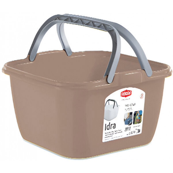 Фото - Корзина для зберігання Stefanplast IDRA з ручками 14 л Коричневий (PR129V/2)