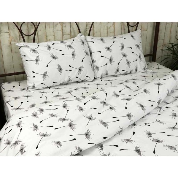 Фото - Пододеяльник двуспальный Руно 205х225 бязь (67.114Б_Fly white)