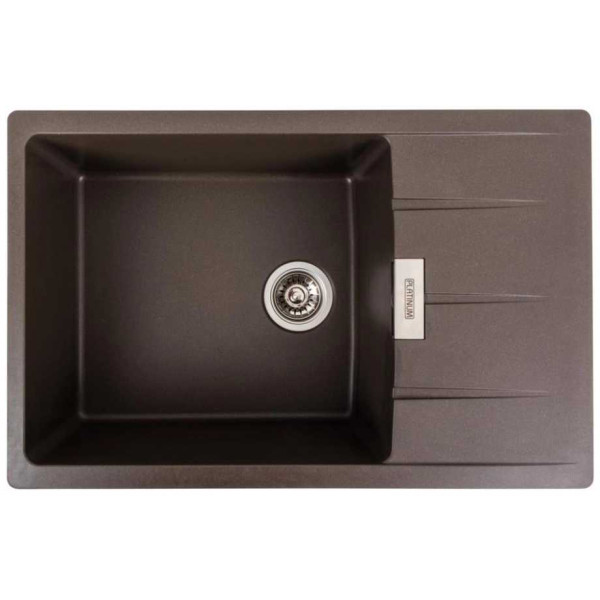 Фото - Мийка кухонна Platinum 7850 ROMA матова Темна скеля