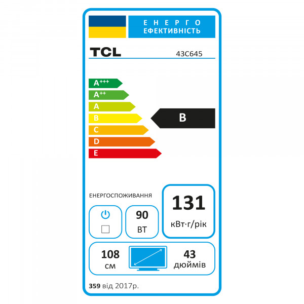 Фото - Телевизор TCL 43C645
