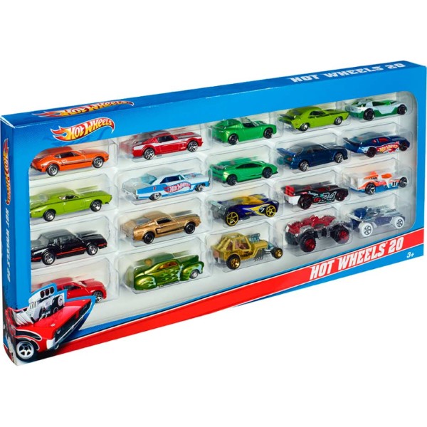 Фото - Набір базових машинок Hot Wheels 20 шт. (В ас.) (H7045)