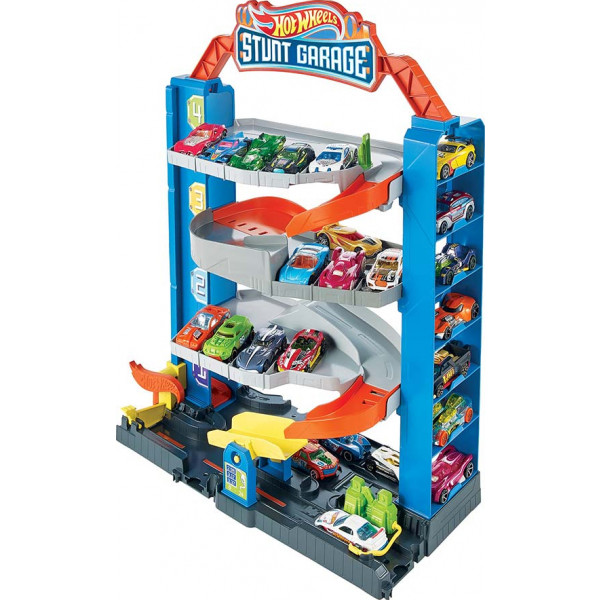 Фото - Ігровий набір Hot Wheels Чотириповерховий гараж для машинок (GNL70)