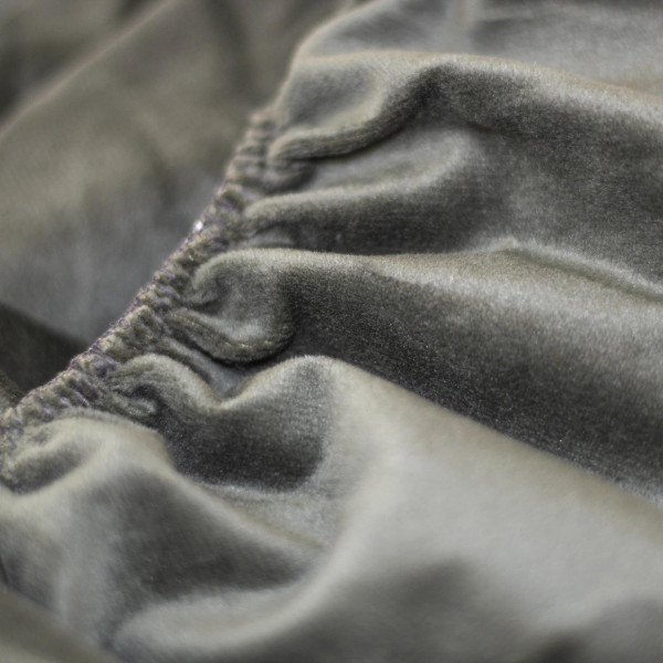 Фото - Простирадло двоспальне ТЕП VELOUR з резинкою 180х200 см Темно-зелений (2-04824_34147)