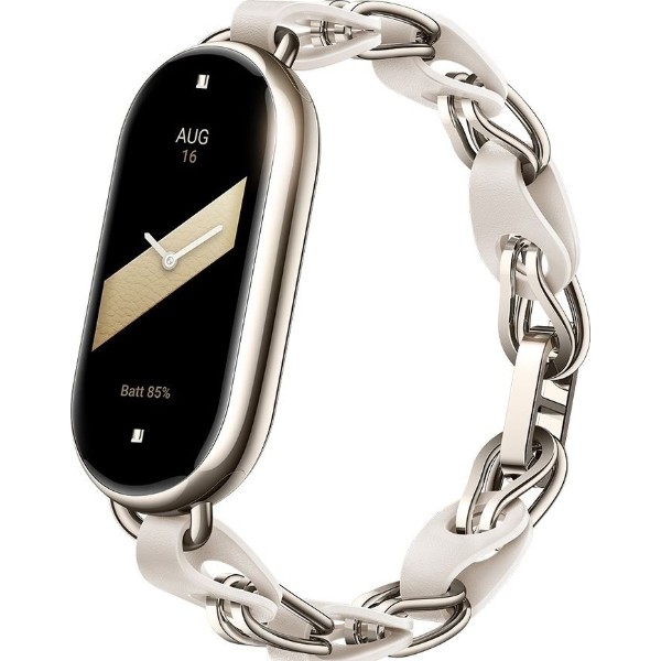 Фото - Ремінець для фітнес-браслету Xiaomi Smart Band 8/9 Chain White (BHR7301CN)