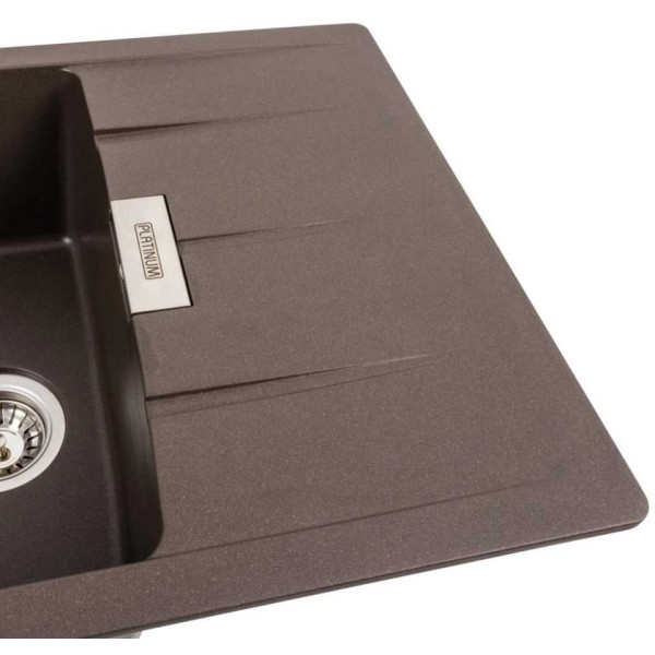 Фото - Мийка кухонна Platinum 7850 ROMA матова Темна скеля