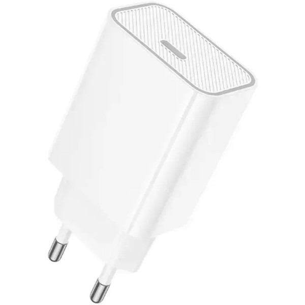 Фото - Сетевое зарядное устройство HOCO C143A (1USB-C, 3А) 20W White (6942007652063)
