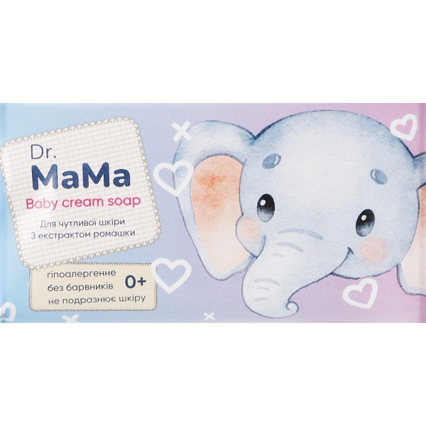 Фото - Мило кускове дитяче Dr.MaMa Для чутливої шкіри. З екстрактом ромашки 90 г (4820263230893)