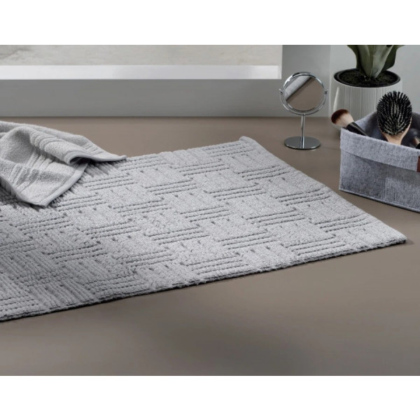 Фото - Килимок для ванної кімнати Kela Leana 100х60х0.5 см білий (23527)