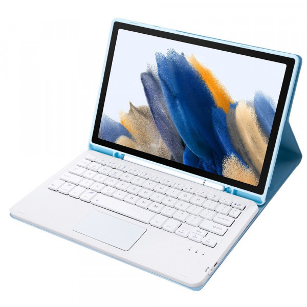 Фото - Чохол-клавіатура для планшета BeCover з бездротовою клавіатурою (TouchPad) for Apple iPad Air 11'' (M2)/iPad Air 11'' (M3) Light Blue (712598)