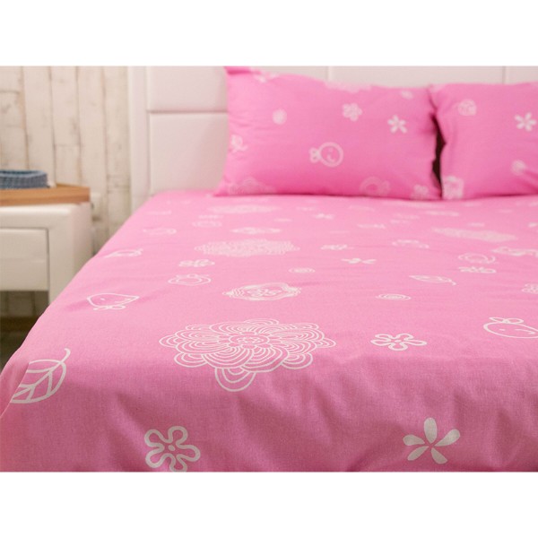 Фото - Простирадло полуторне Руно 143х215 Pink бязь (71.116_Pink)