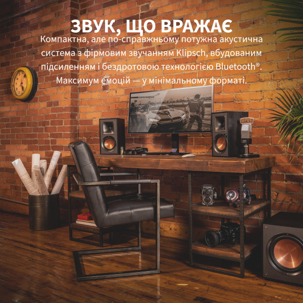 Фото - Компьютерная акустика обычная 2.0 Klipsch R-41PM Black (1066253)