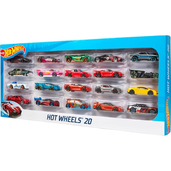 Фото - Набір базових машинок Hot Wheels 20 шт. (В ас.) (H7045)