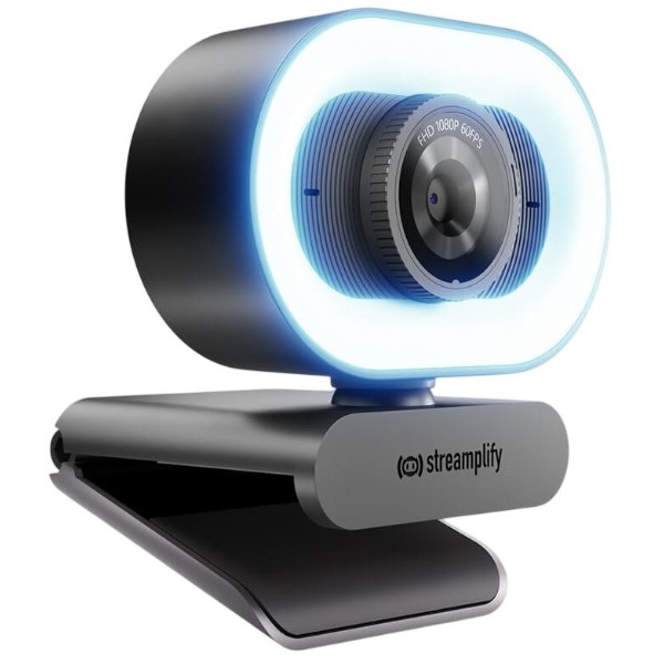 Фото - Веб-камера для комп'ютера Streamplify CAM PLUS-FHD-2M60-LIGHT Black (SPCW-CLFH221.11)