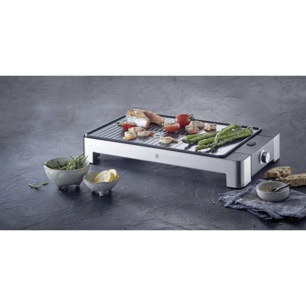 Фото - Гриль-барбекю электрический WMF 0415340011 LONO TGRILL FLAT&RIBBED