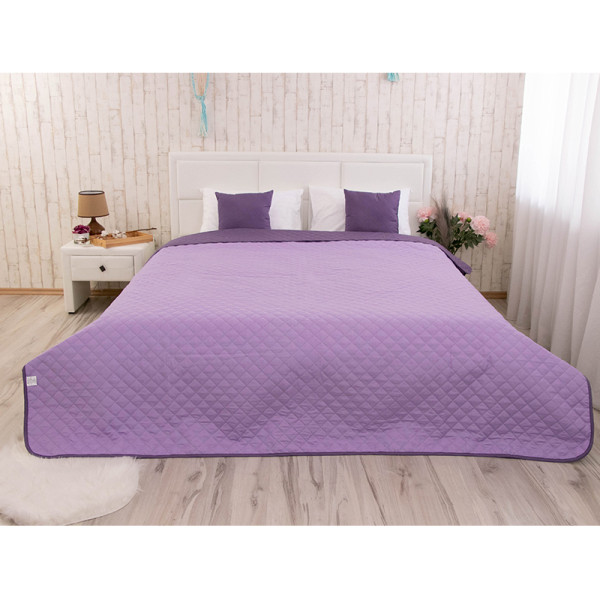 Фото - Покрывало двуспальное Руно 220х240 Violet сиренево-ежевичное (330.52У_Violet)