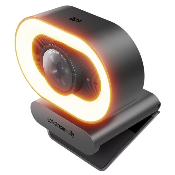 Фото - Веб-камера для комп'ютера Streamplify CAM PLUS-FHD-2M60-LIGHT Black (SPCW-CLFH221.11)