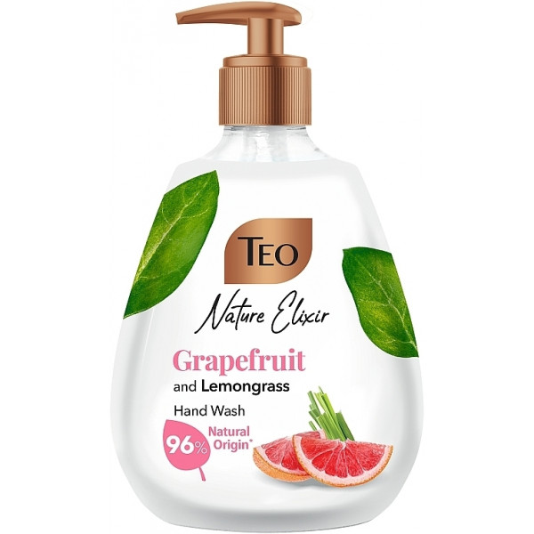Фото - Рідке мило для рук TEO Nature Elixir Grapefruit and Lemongrass 300 мл (3800024047756)