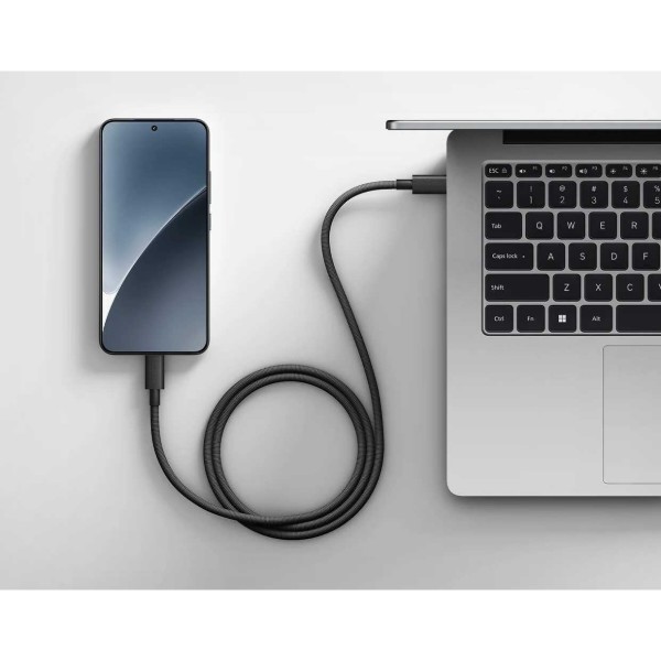 Фото - Кабель Xiaomi High-speed USB4 Braided Type-C-Type-C 6A 1m Dark-Grey (BHR087BGL)
