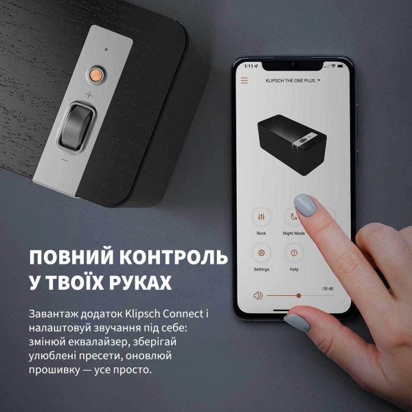 Фото - Портативная акустика Klipsch The One Plus Walnut (1071965)