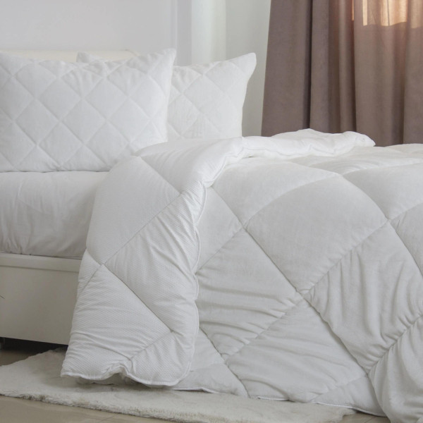 Фото - Ковдра всесезонна двоспальна ТЕП WHITE TEDDY 180х210 см (1-05205_00000)