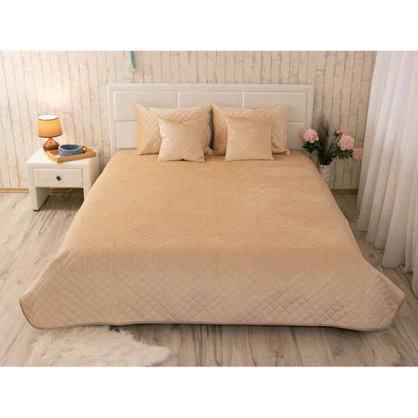 Фото - Подушка декоративна Руно 40х40 (311.55_Beige ромб)
