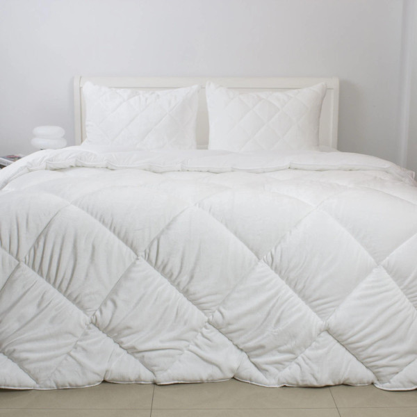 Фото - Ковдра всесезонна двоспальна ТЕП WHITE TEDDY 180х210 см (1-05205_00000)